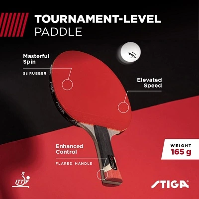 STIGA Pro Carbon Ping Pong Paddle spin